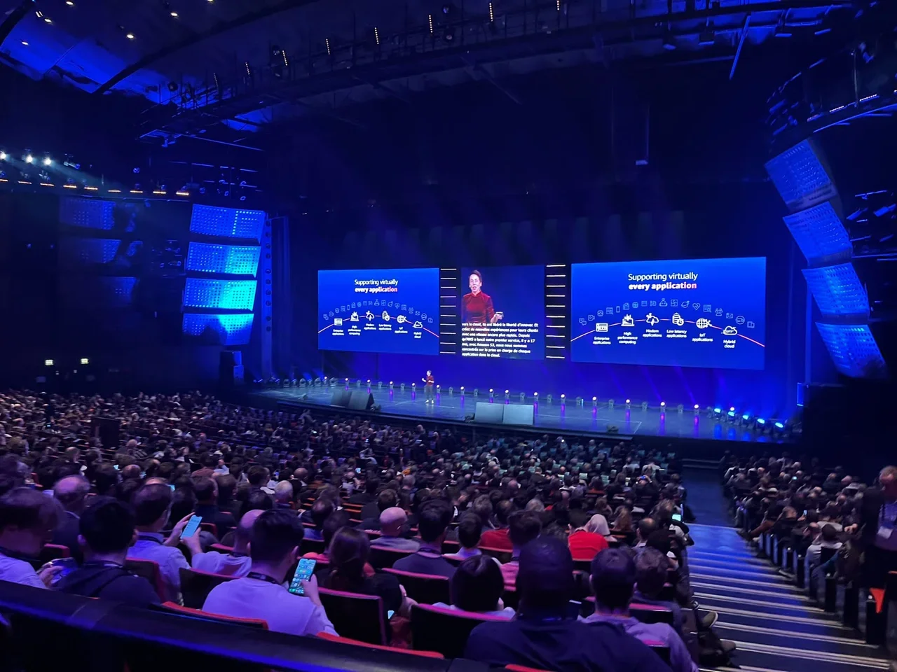 Photo de la Keynote durant le AWS Summit 2023